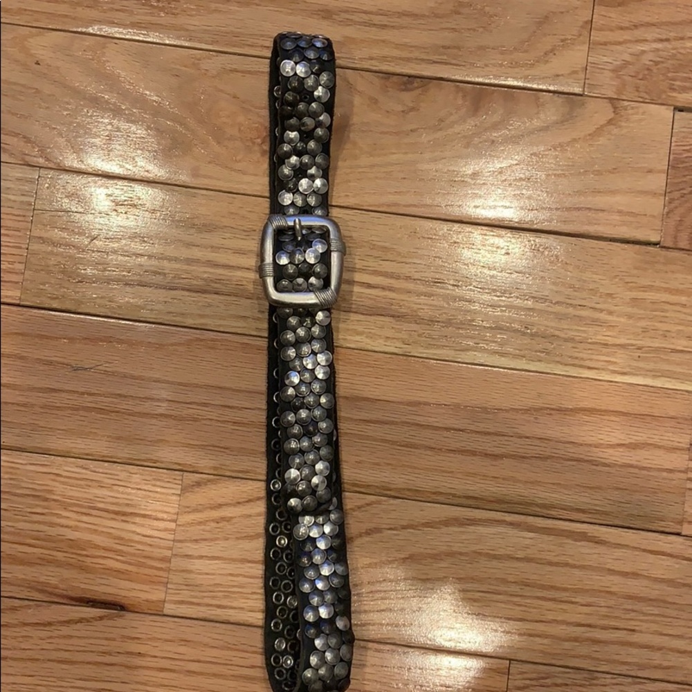 Hollywood Trading Company Leather Studded Belt